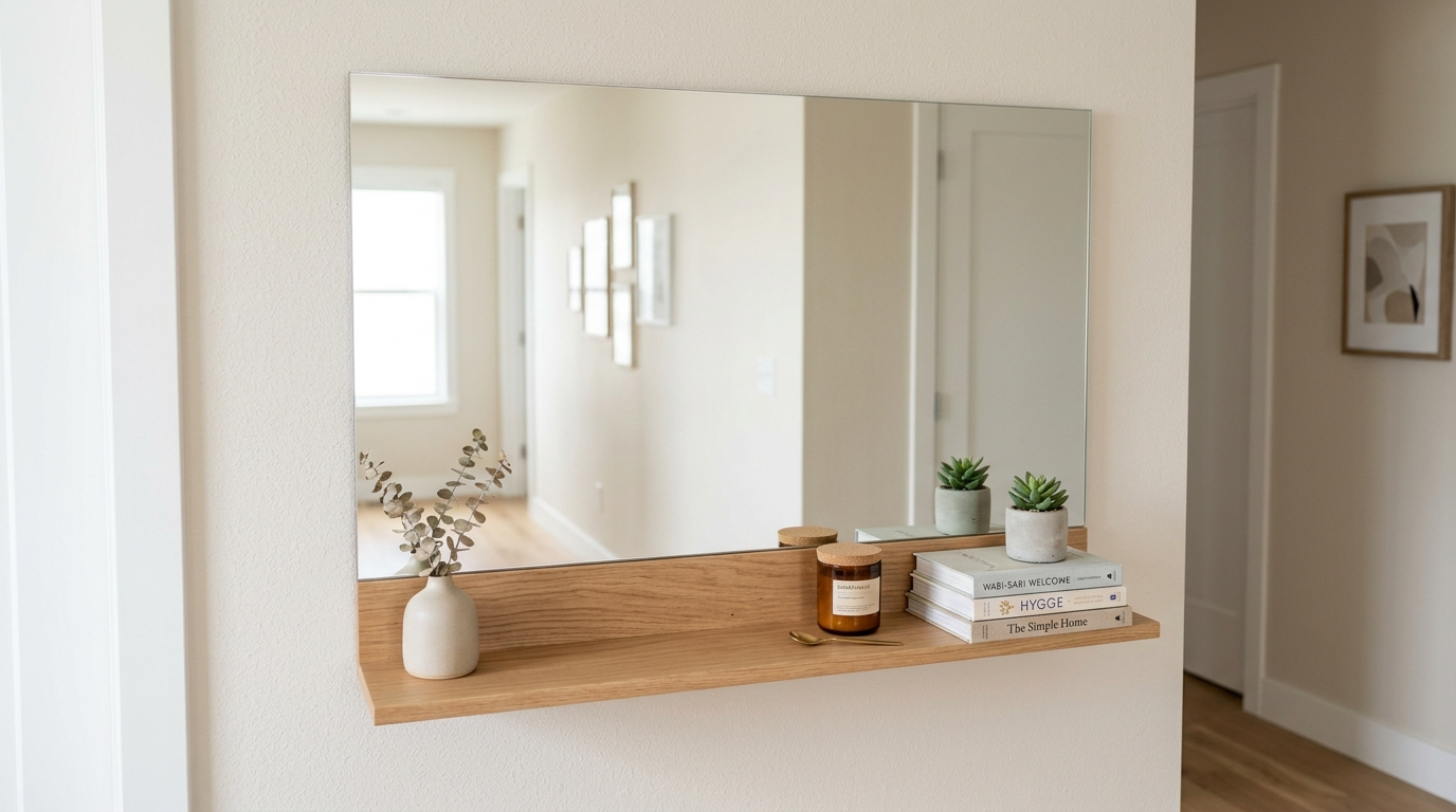 Layer mirrors with art for personality